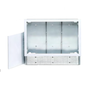 Cassetta metallica per collettori da incasso 850x670x120-170 mm  1810015