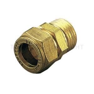 Raccordo diritto maschio a compressione ottone 10x1/2"  1100cz 113 0082