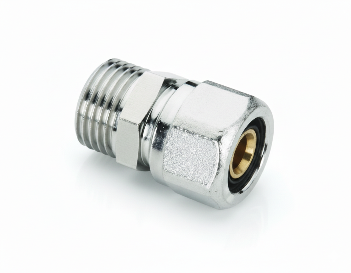 Raccordo diritto maschio filettato 32x1 Serie BL BAMPI per impianti idraulici e riscaldamento