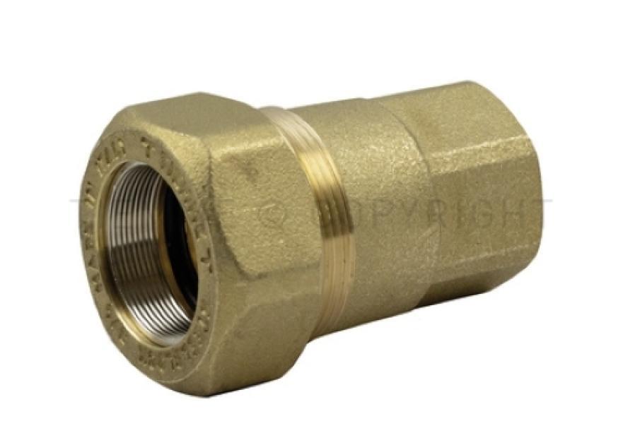 Raccordo diritto a compressione per tubo ferro 2 pollici TIEMME vista principale