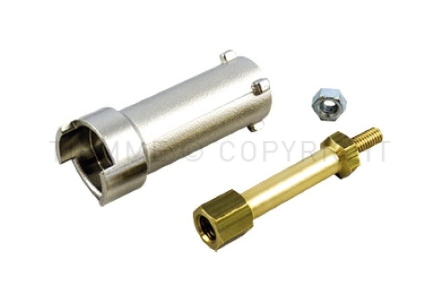 prolunga leva nichelata ottone per isolamento valvole a sfera Tiemme 1 1 4