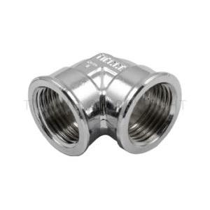 Gomito femmina 3 8 x 3 8 uni iso 228 ottone cromato  1500537