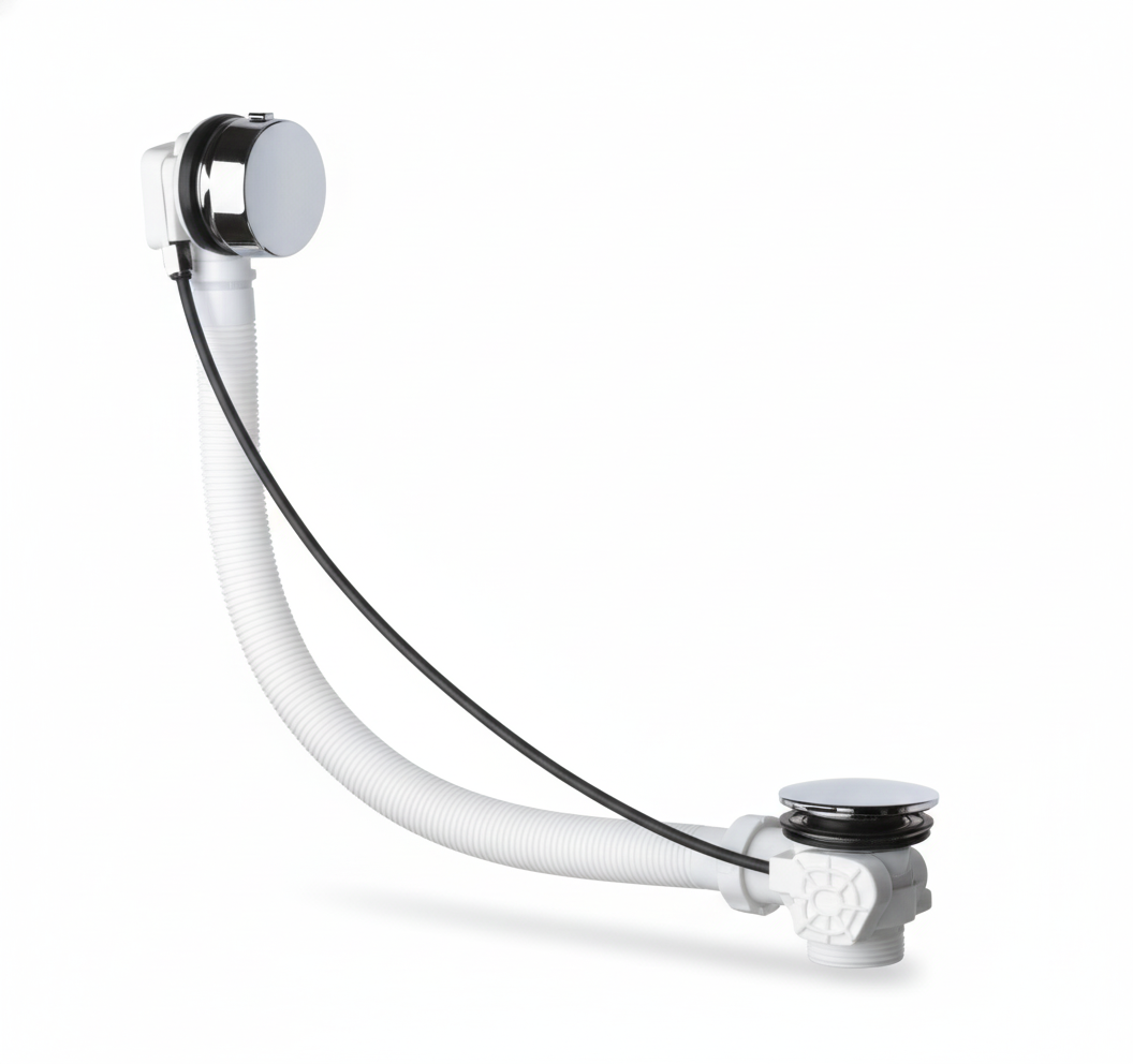 colonna di scarico per vasca da bagno universale 70 cm Bampi grigio