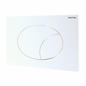 Placca di comando flow bianca in abs meccanica doppio scarico per cassette bsilent e sigma 8  cplaflow1