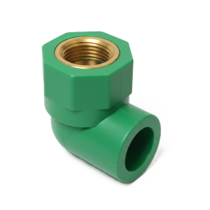 Gomito 90° filettato femmina in pp-r ø25 mm 1/2" sistema polymelt ecosan  vgf25010