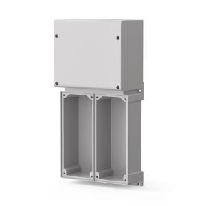Supporto modulare quadro industriale termoplastica ip66 2x16a 32a con box  sistema proxima 573.5120