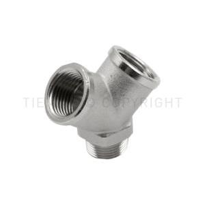 Raccordo a y 45° ottone nichelato 1/2"x1/2"x1/2" iso 228  1500258
