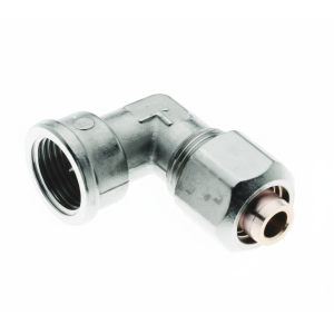Gomito filettato femmina 20x3/4" in ottone nichelato per tubo multistrato pex-al-pex  blgf2034