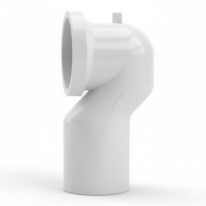 Curva wc a collo di cigno in pp bianco dn90  bcurwc90