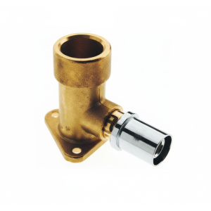 Raccordo diritto con portagomma ø16x1/2" in ottone nichelato per tubo gas pex-al-pex balpex mp gas  gmppa1612