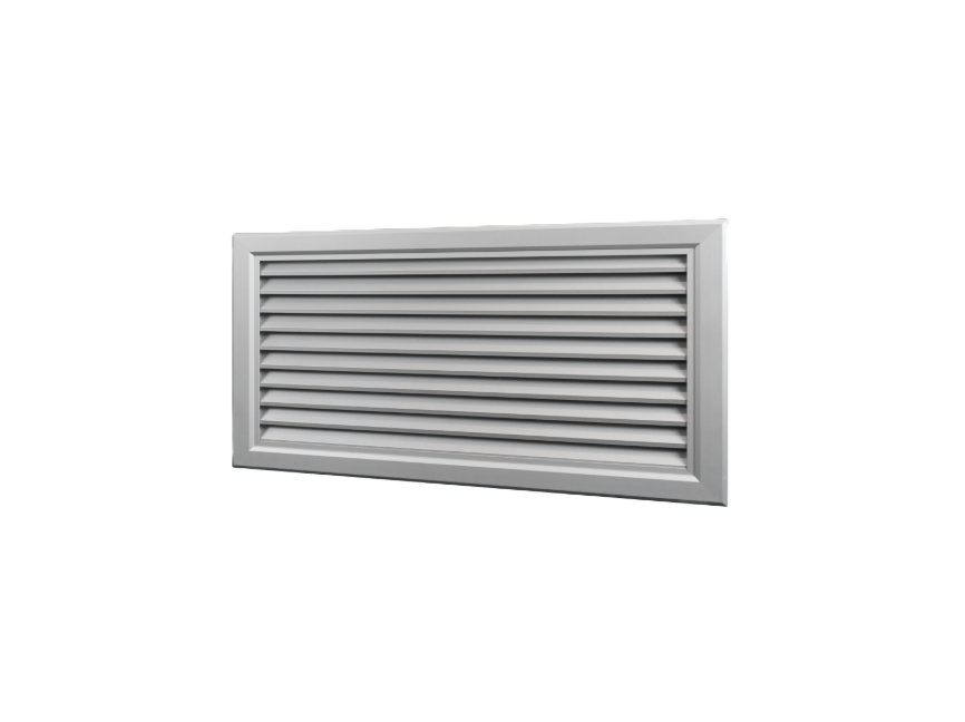 griglia di ripresa aria in alluminio bianco 800x200 per ventilazione e condizionamento systemair