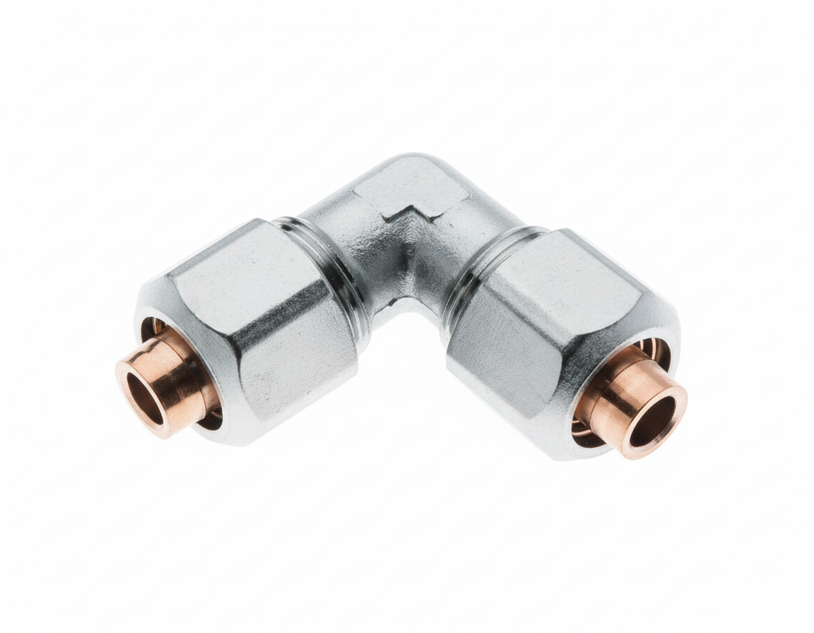 raccordo gomito intermedio a stringere 32x32 mm per impianti idrici bampi