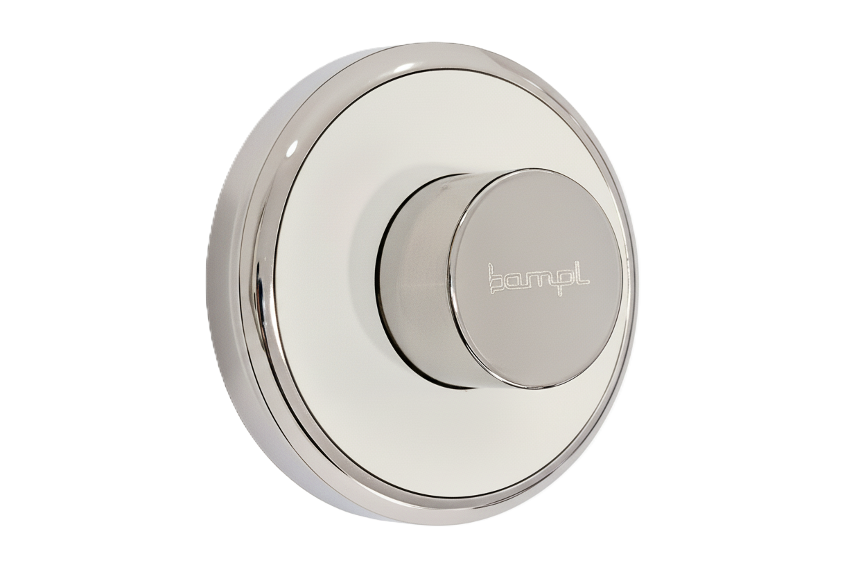 pulsante push ring cromato singolo scarico pneumatico bampi cripulcr+