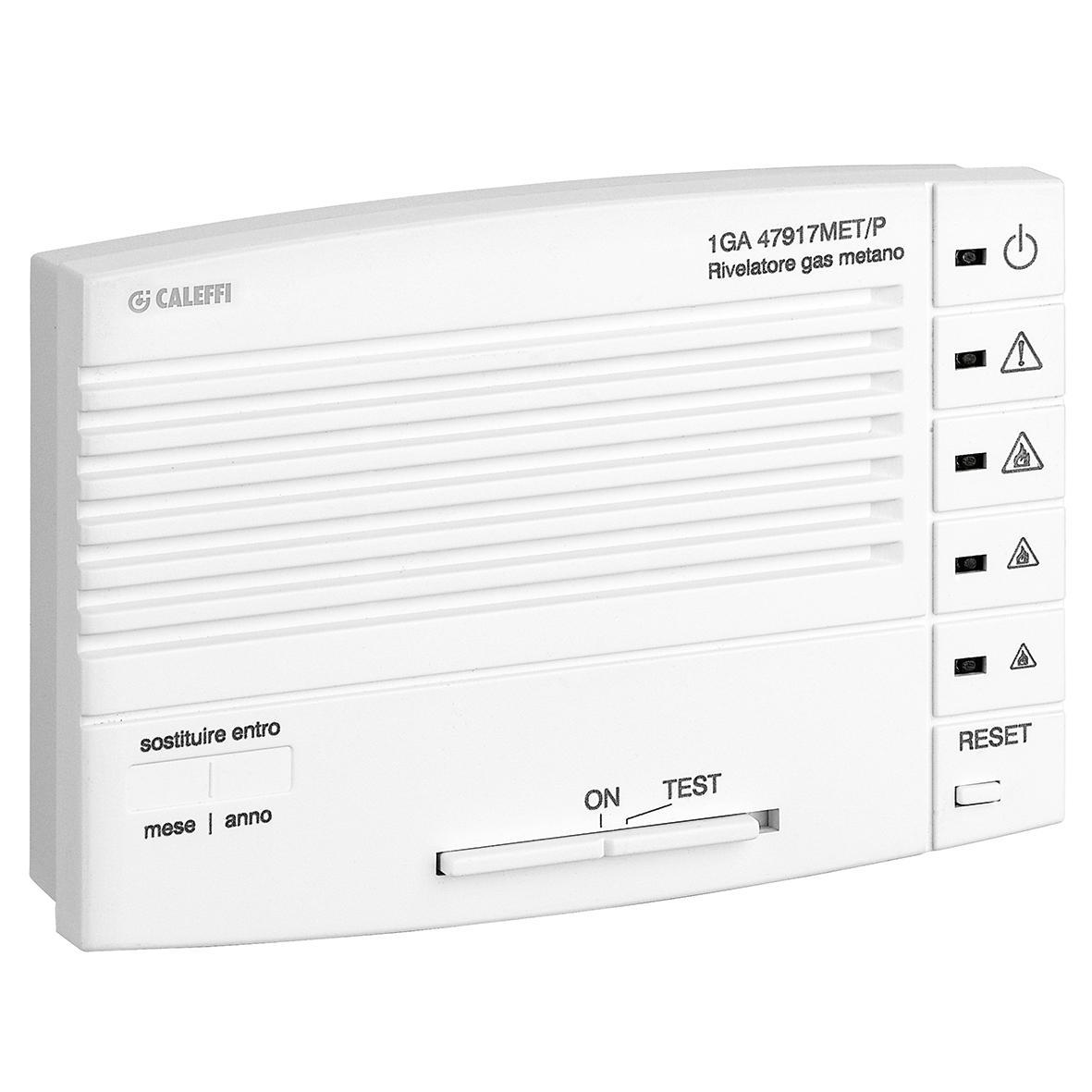 Rilevatore fughe GPL Caleffi installazione a parete o incasso sicurezza domestica