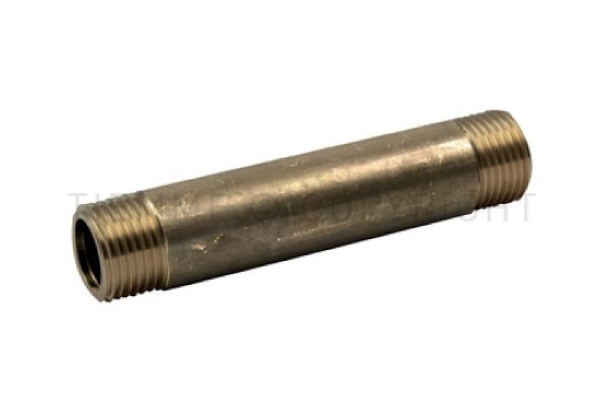 barilotto maschio maschio ottone 1 pollice lunghezza 100 mm TIEMME raccordo idraulico