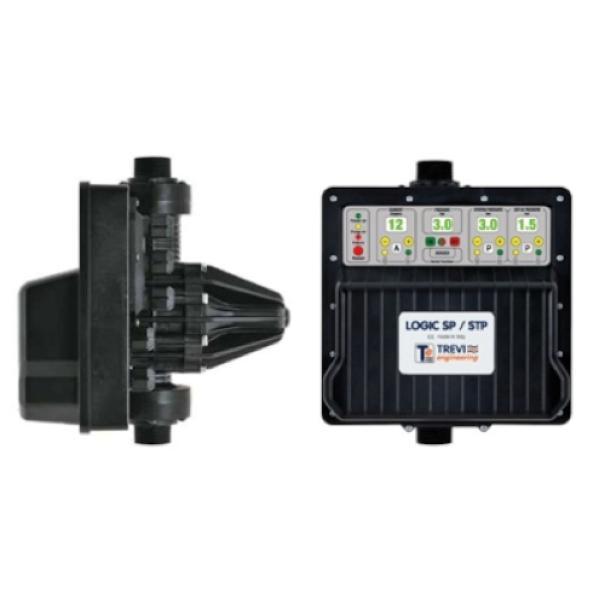 pressostato elettronico per controllo pompe monofase e trifase vista frontale