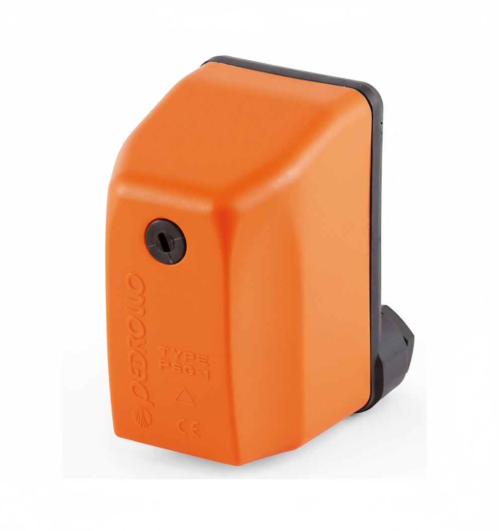 pressostato monofase regolabile pedrollo per pompe arancione