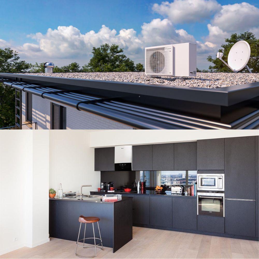 sistema ibrido daikin hybrid d2cnd024a1a ebla06ev3 pompa di calore 6kw caldaia condensazione 24kw