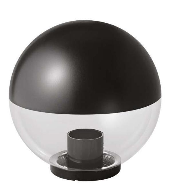 Lampione sferico LED E27 IP44 u00d8300mm semi verniciato Mareco Luce per esterni Lampione sfera LED E27 IP44 diametro 300mm semi verniciato Mareco Luce montaggio palo