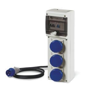 Quadro di distribuzione asc ip66 16a 400v 3p+n+t portatile  630.4506-1059