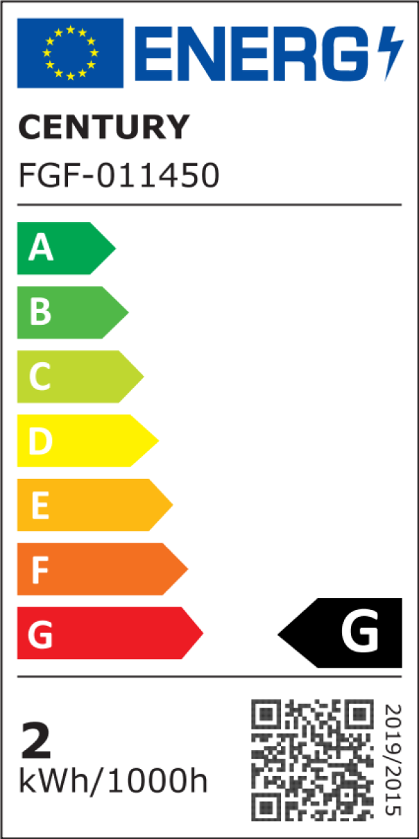 Lampadina LED frigorifero Century etichetta energetica classe G