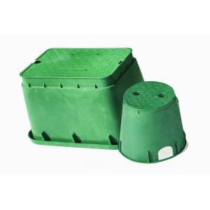 Pozzetto irrigazione rettangolare pe verde 52x38x32 cm lx 1419  908058