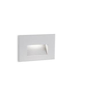 Incasso led parete alluminio bianco ip65 3w  spina 99192 02