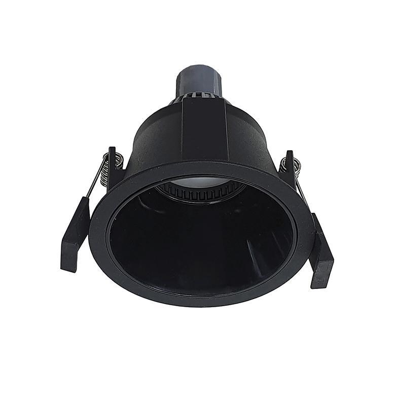 downlight tondo incasso soffitto nero ottica arretrata per lampadina LED GU10 rossini illuminazione