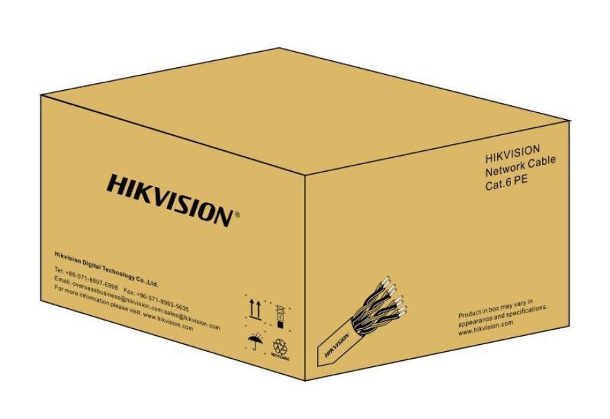Confezione cavo rete Hikvision Cat6 LSZH UTP 305 metri ad alta velocitu00e0 per reti LAN