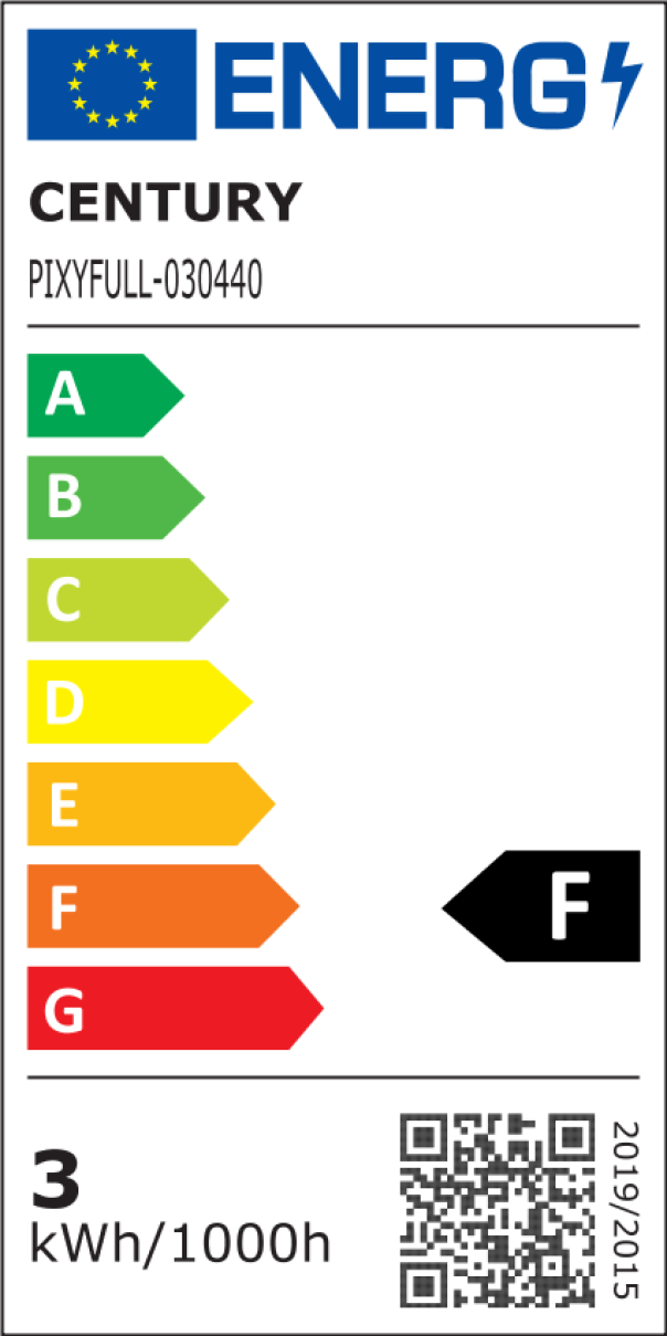 Classe energetica lampadina LED G4 Century etichetta energetica F