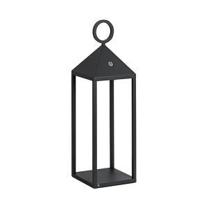Lampada portatile esterno alluminio antracite led 2,2w ip54 2700k rossini pin001an