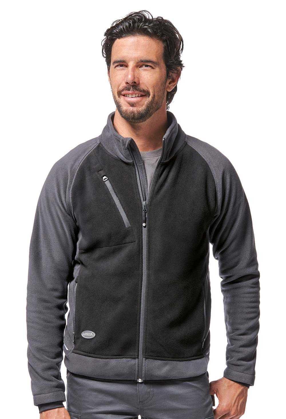 Pile lavoro termico micropile nero grigio ITAKA1 L