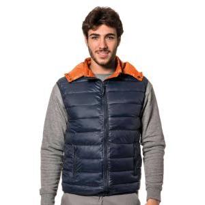 Gilet da lavoro termico nylon blu navy interno arancio kart1 taglia xl