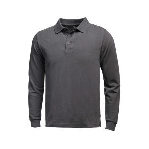 Polo da lavoro manica lunga 100% cotone grigio piombo rudy2 taglia xl