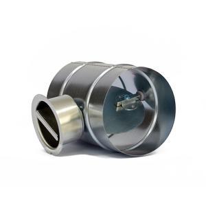 Serranda regolazione circolare d125 acciaio zincato manuale  sr125