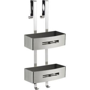 Portaoggetti doccia doppio acciaio inox cromato  nerva 000024151300901