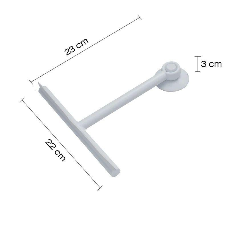 tergivetro bagno bianco gedy 23cm con ventosa dimensioni indicate