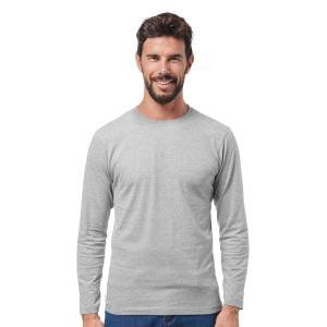 T shirt da lavoro manica lunga cotone grigio melange  gs2500 taglia xl