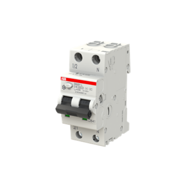 interruttore magnetotermico differenziale abb 1p n c16 30ma vista angolare sinistra interruttore magnetotermico differenziale abb 1p n c16 30ma vista angolare sinistra
