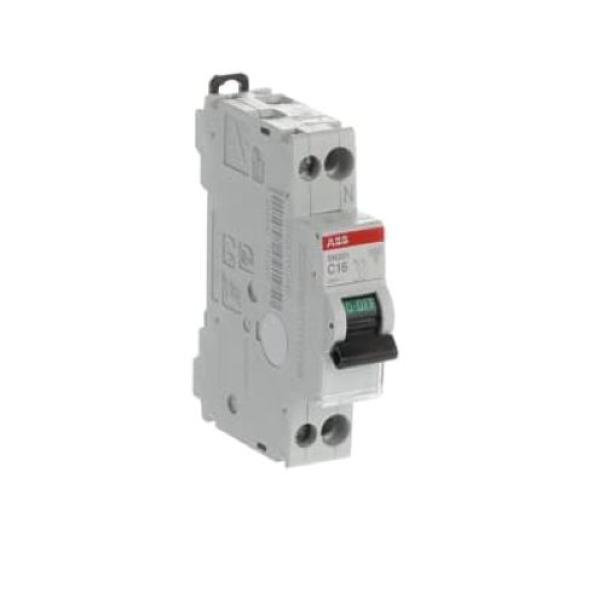 abb sn201c16 interruttore magnetotermico 1p n 16a 6ka vista laterale sinistra abb sn201c16 interruttore magnetotermico 1p n 16a 6ka vista laterale sinistra