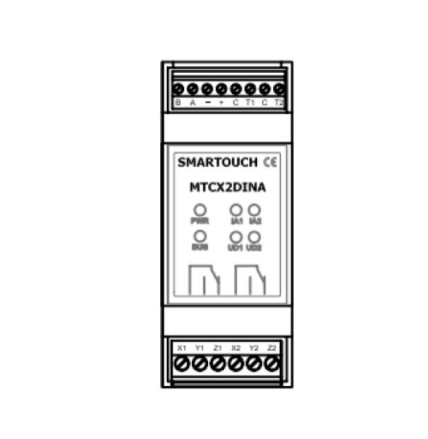 modulo espansione digitale barra din 2 moduli bampi per sistemi automazione