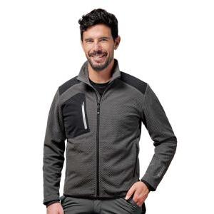 Pile da lavoro termico in micropile invernale 300 g/m² con filato in graphene grigio nero ce uni en iso 13688 modello tamariz taglia l