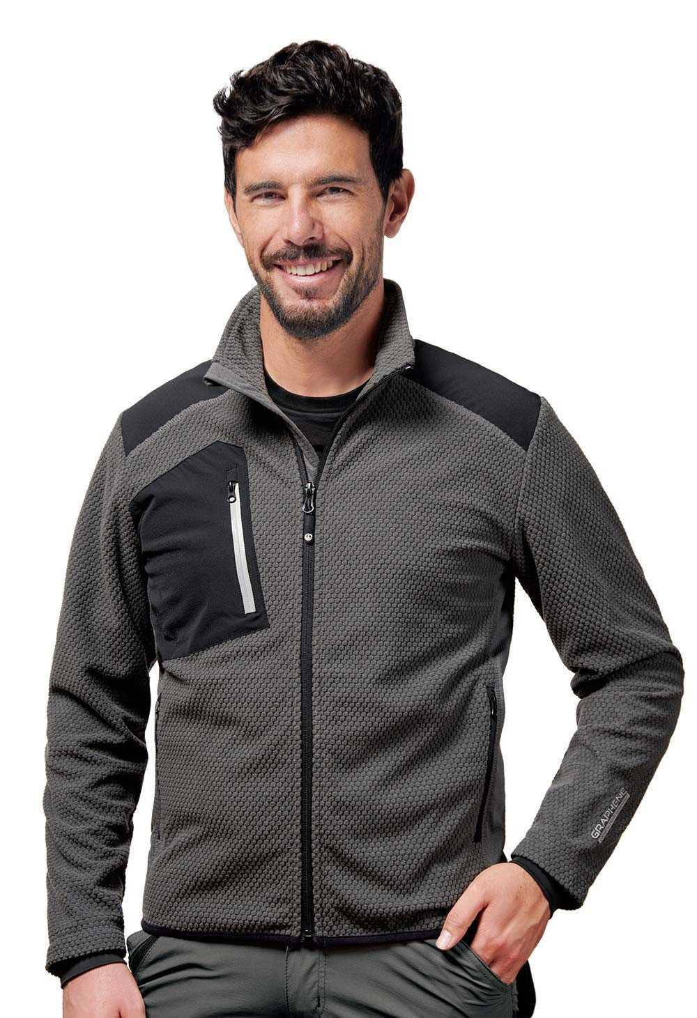 Pile lavoro termico micropile graphene grigio nero TAMARIZ L