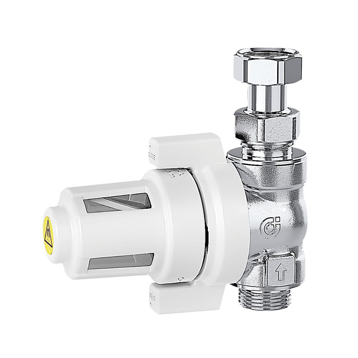 Filtro defangatore magnetico in linea compatto Caleffi 3 4 pollice serie XS per impianto riscaldamento