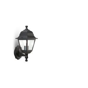 Applique e27 parete alluminio nero ip43  nano 201 06