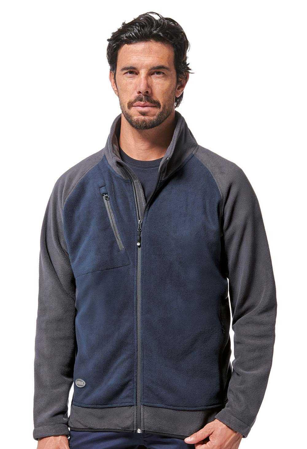 Pile termico lavoro micropile blu grigio ITAKA2 XL