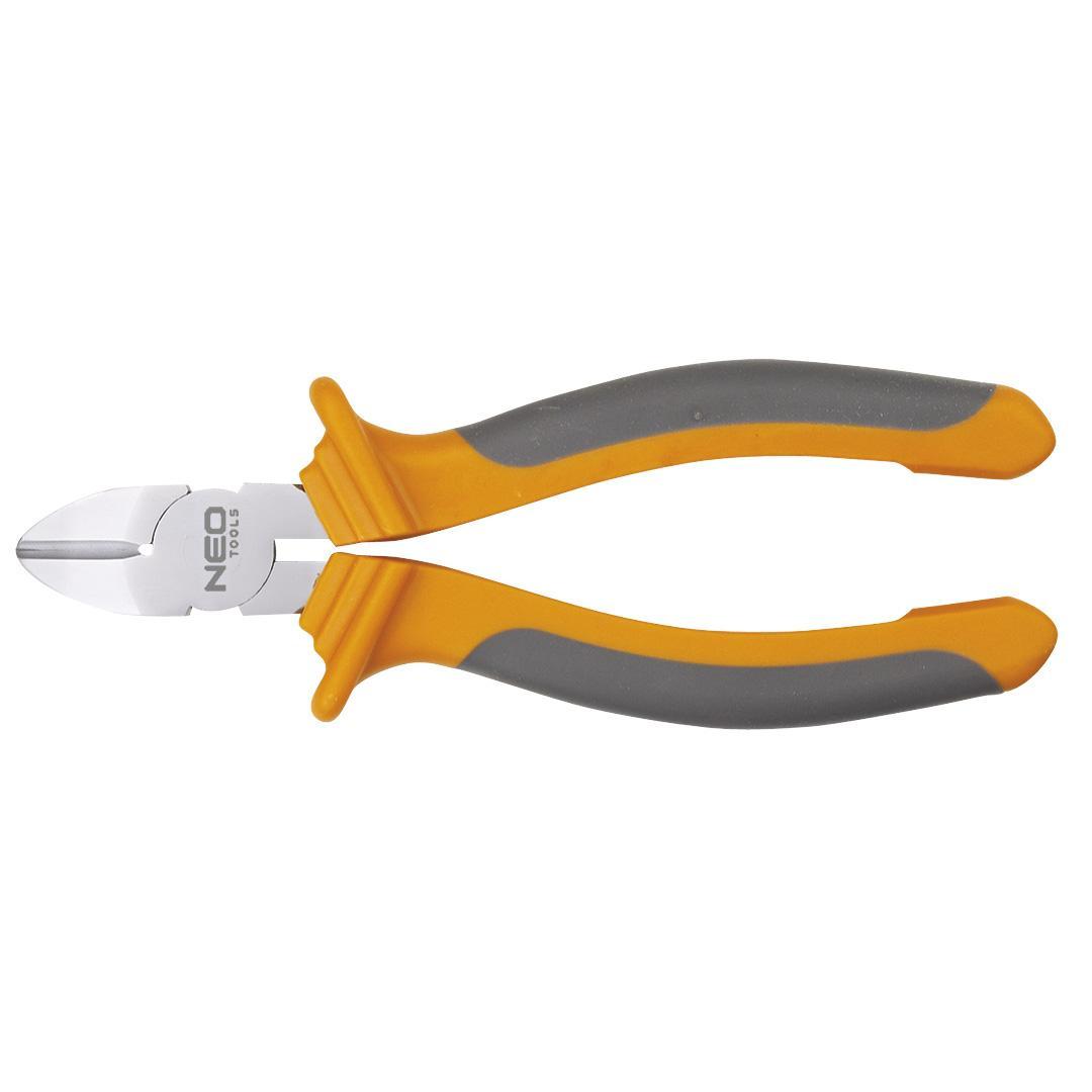 Tronchese laterale 180 mm NEO manico ergonomico arancione e grigio Tronchese laterale professionale 180 mm NEO con impugnatura ergonomica arancione e grigia