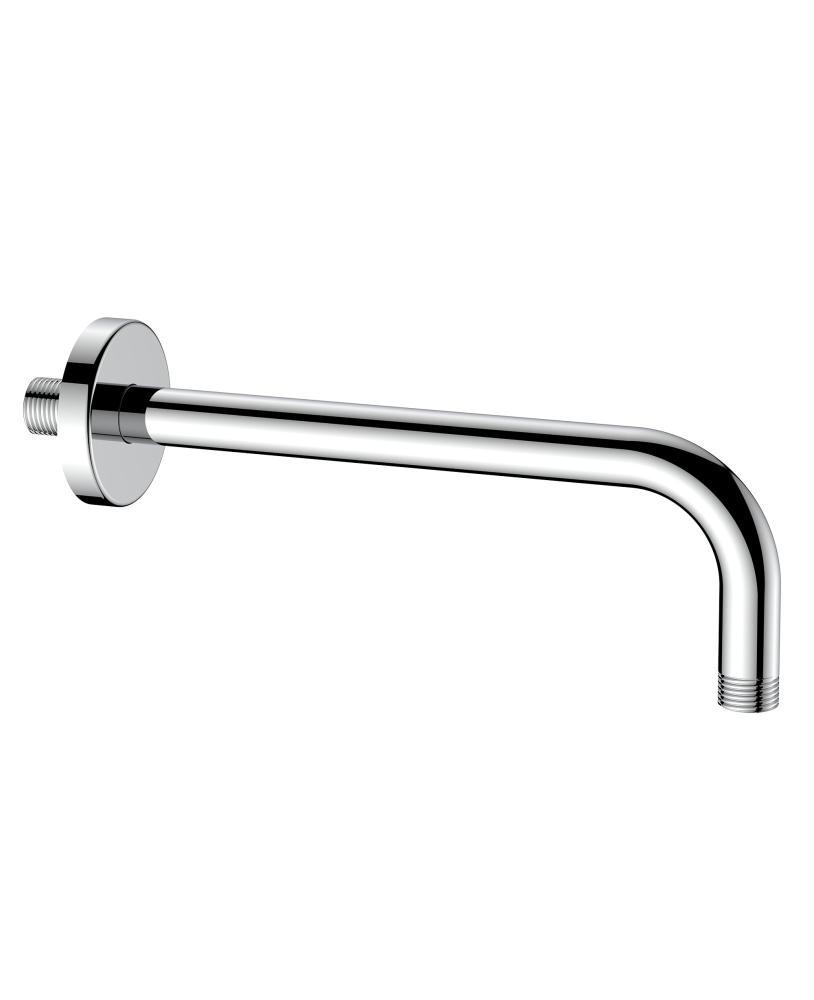 Disegno tecnico braccio doccia a parete curvo 30 cm IDRO-BRIC con misure dettagliate installazione bagno