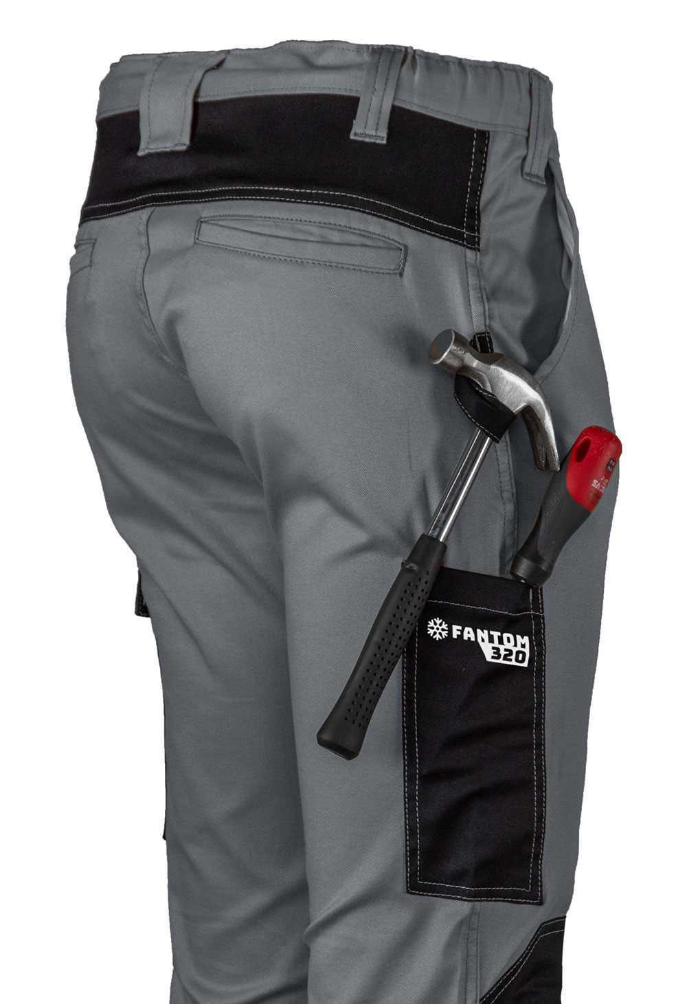 pantalone lavoro invernale cotone stretch rinforzato logica fantom 2 taglia l