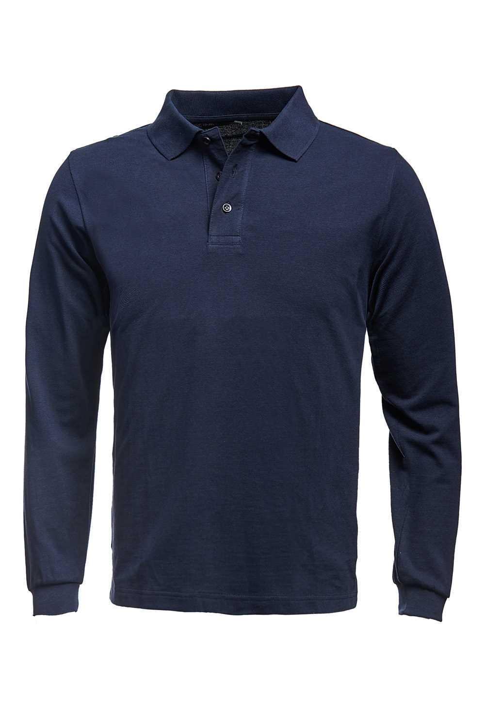 Polo lavoro manica lunga cotone blu navy RUDY1 L
